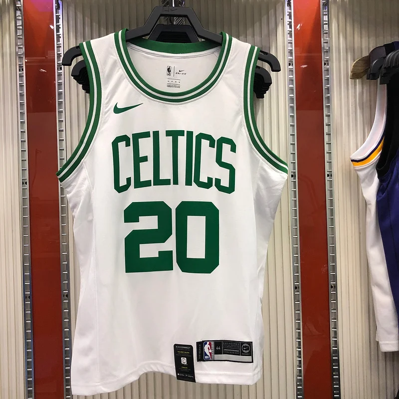 NBA Boston Celtics Basketball Jersey Retro White #20 ALLEN