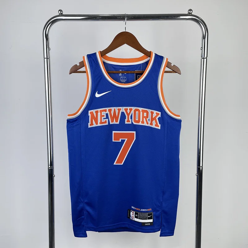 2023 New York Knicks Basketball Jersey Aawy Blue #7 ANTHONY