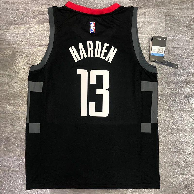 2021 Houston Rockets Basketball Jersey Jordan Style limited city version Black #13 HARDEN