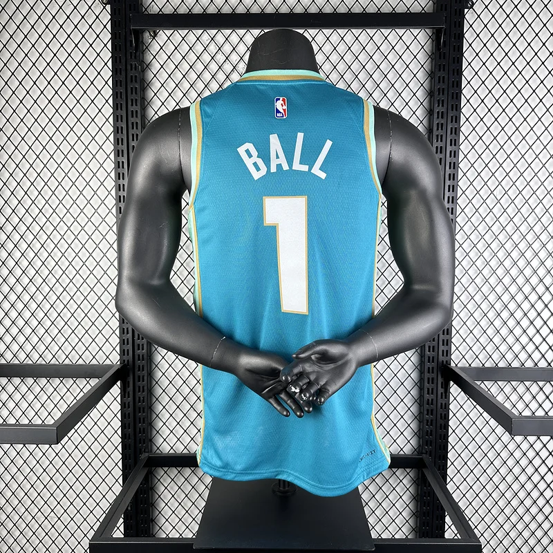 2024  Charlotte Hornets Basketball Jersey   city version #1  BALL