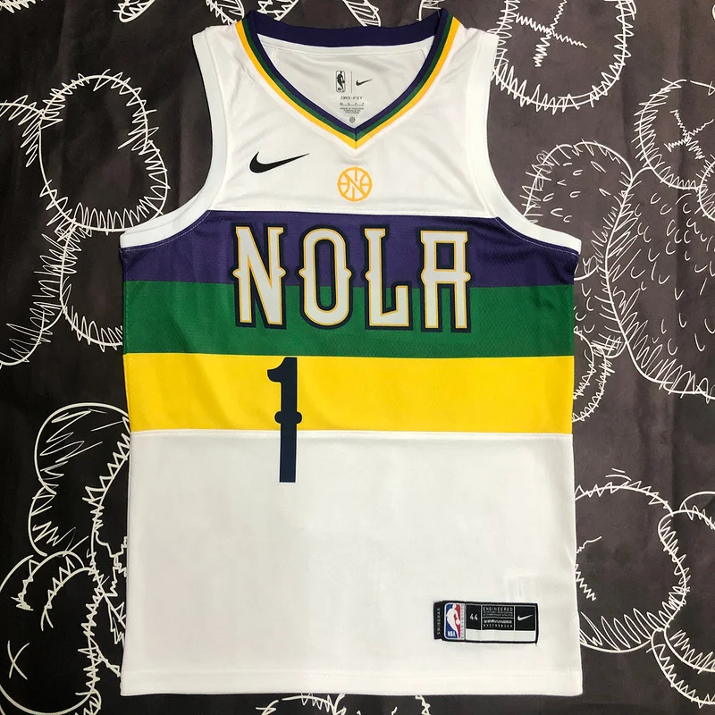 2018 New Orleans Pelicans Basketball jersey  city version  #1  WILLIAMSON