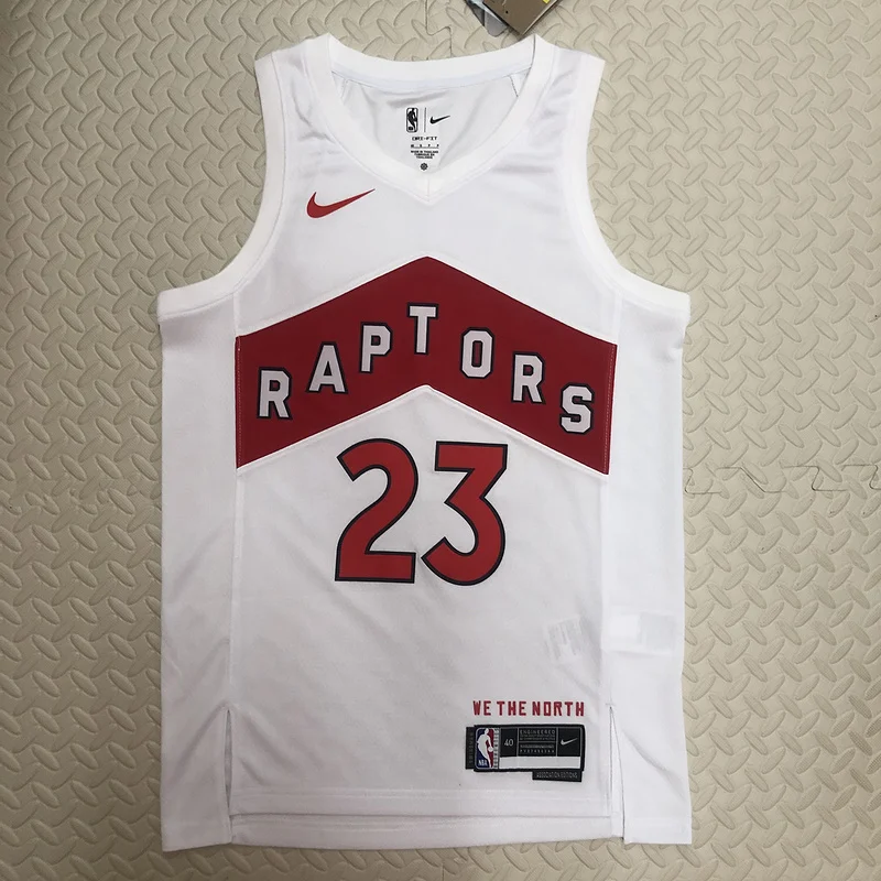 2023 NBA Toronto Raptors Basketball Jersey Home White #23 VAMVLEET