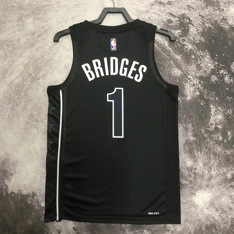 2023 Season Brooklyn Nets Basketball jersey Flyer style limited #1 BRIDGES