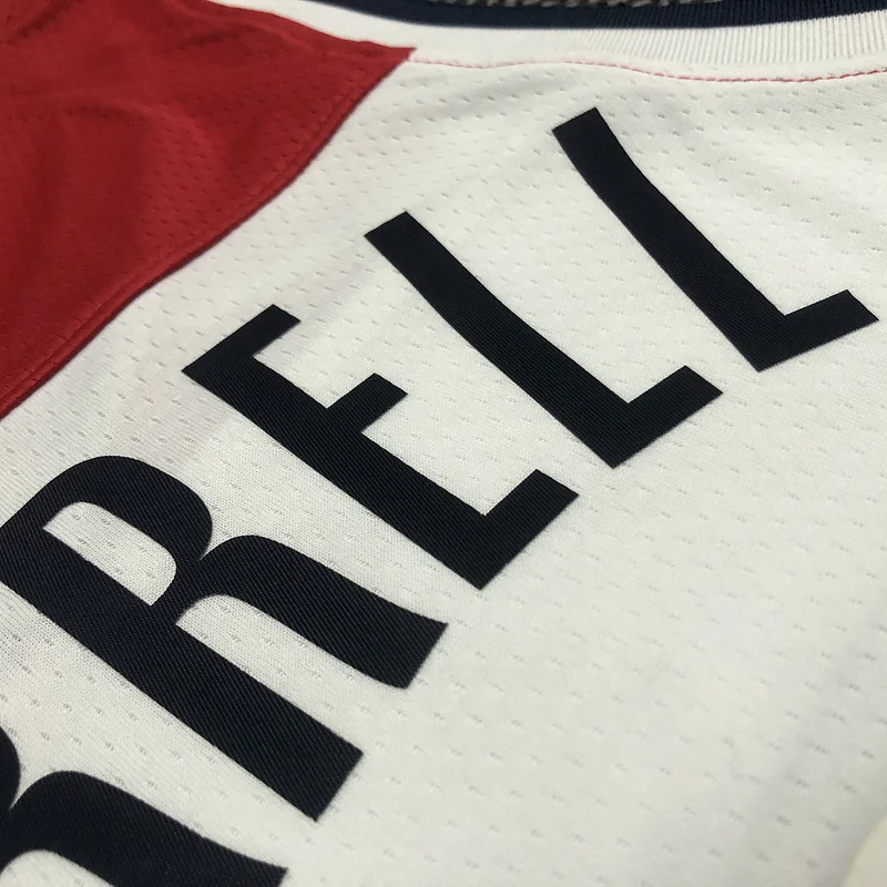 75th anniversary Washington Wizards Basketball Jersey White #6 HARRELL