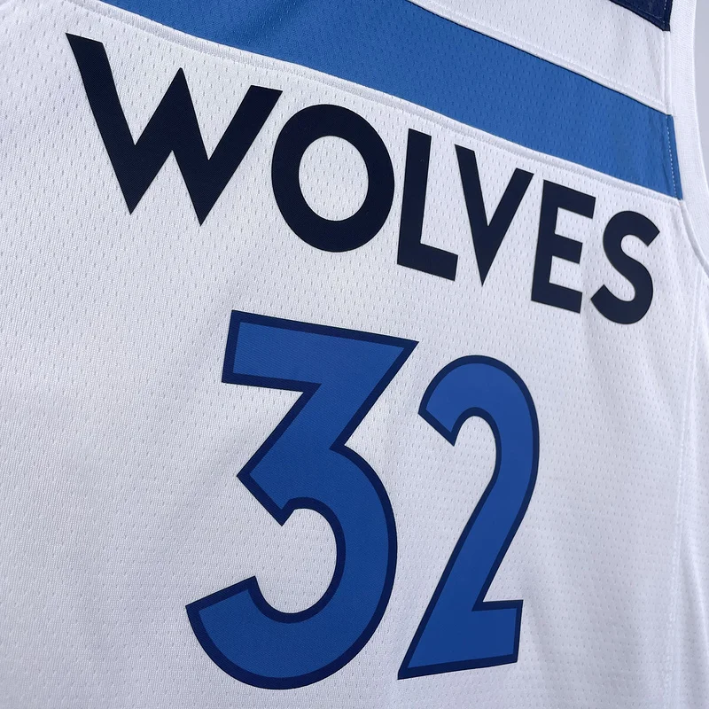 2023 Minnesota Timberwolves Basketball Jersey Home White #32 TOWNS