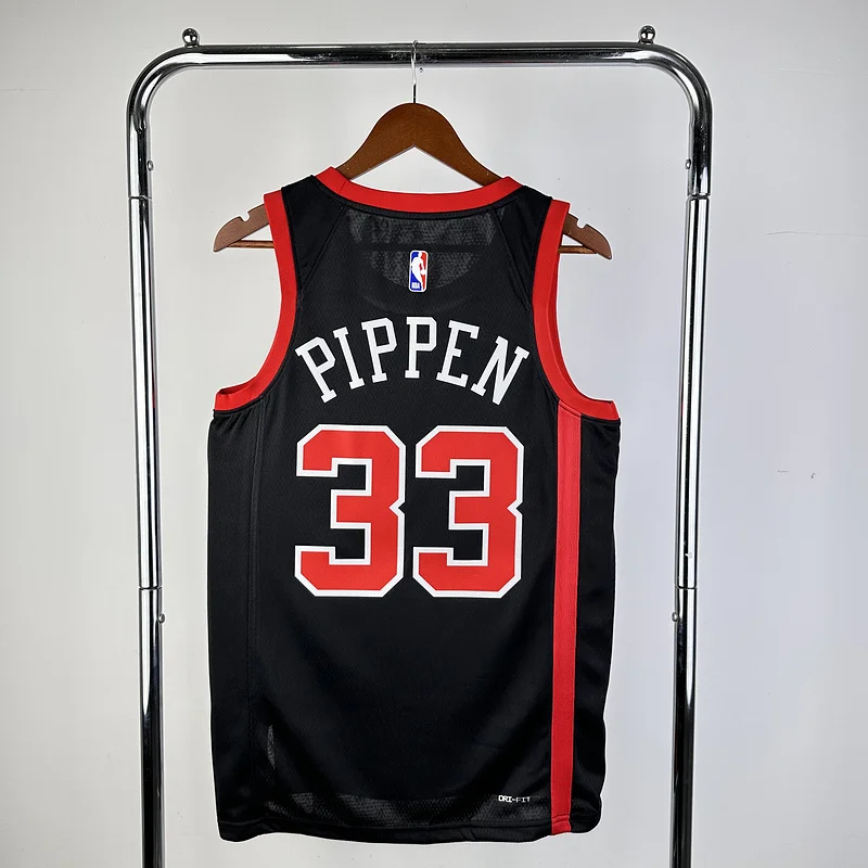 2024 Season NBA Chicago Bulls Basketball jersey City version #33 PIPPEN