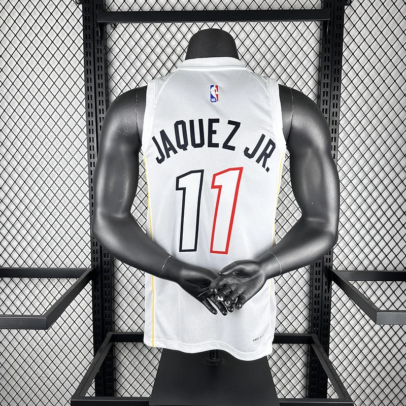 2023 Season NBA Miami Heat basketball jersey city version #11 JAQUEZ JR