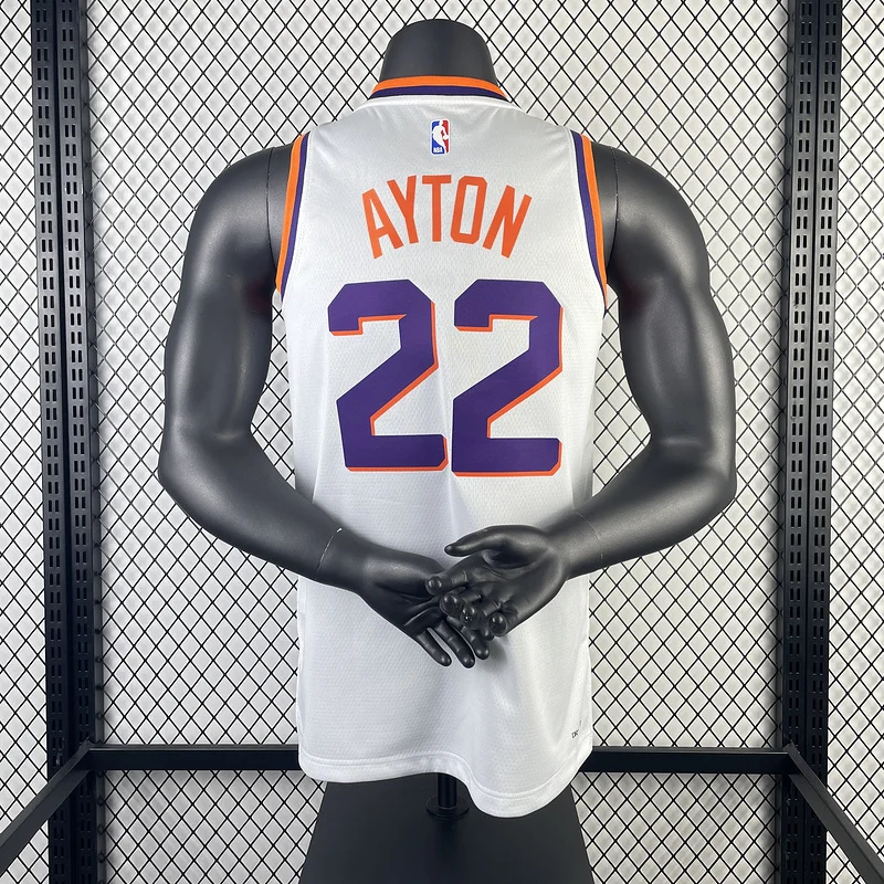 2024 Season NBA Phoenix Suns Basketball jersey Home White #22 AYTON