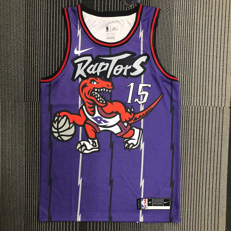 NBA Toronto Raptors Basketball Jersey Retro Purple #15 CARTER