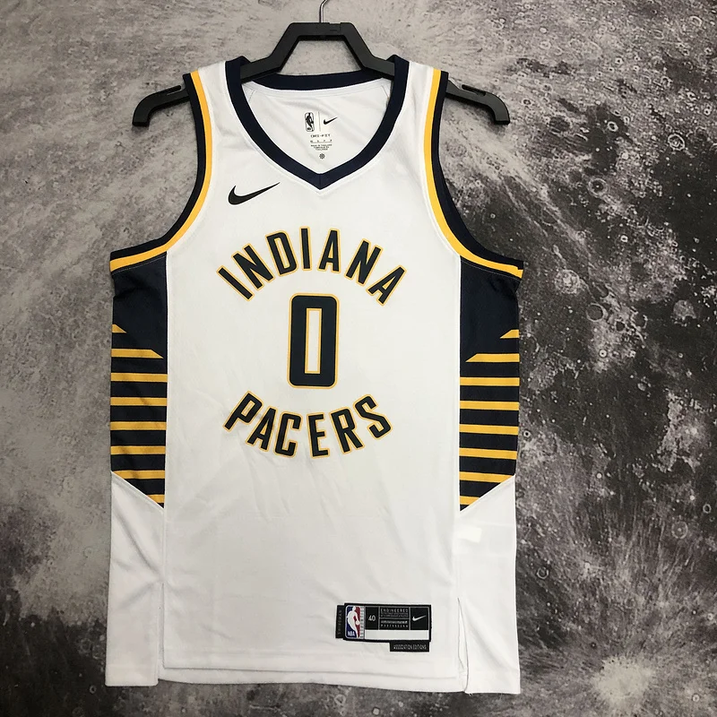 2023 Indiana Pacers Basketball Jersey Home #0 HALIBURTON