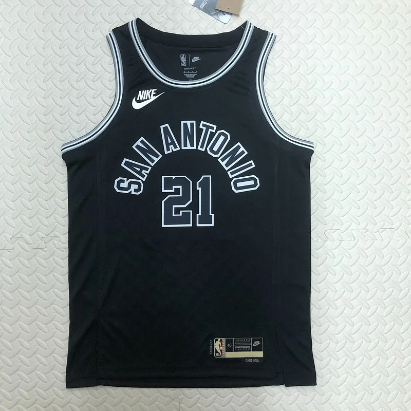 2023 San Antonio Spurs Basketball Jersey Retro #21 DUNCAN