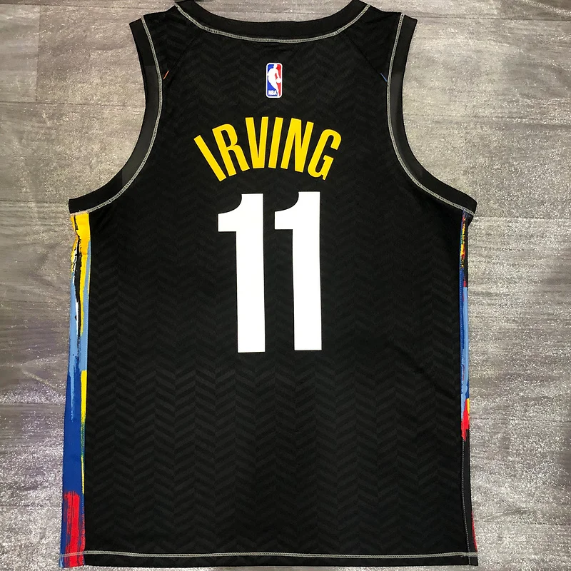 2021 Season Brooklyn Nets Basketball jersey city version Graffiti model #11 IRVING