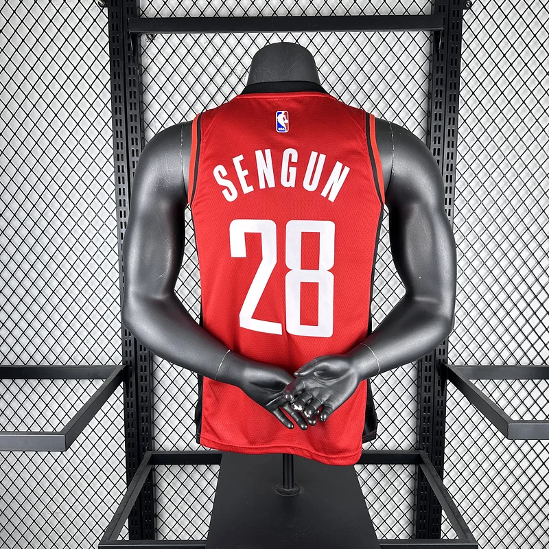 2023 Houston Rockets Basketball Jersey Aawy Red #28 SENGUN