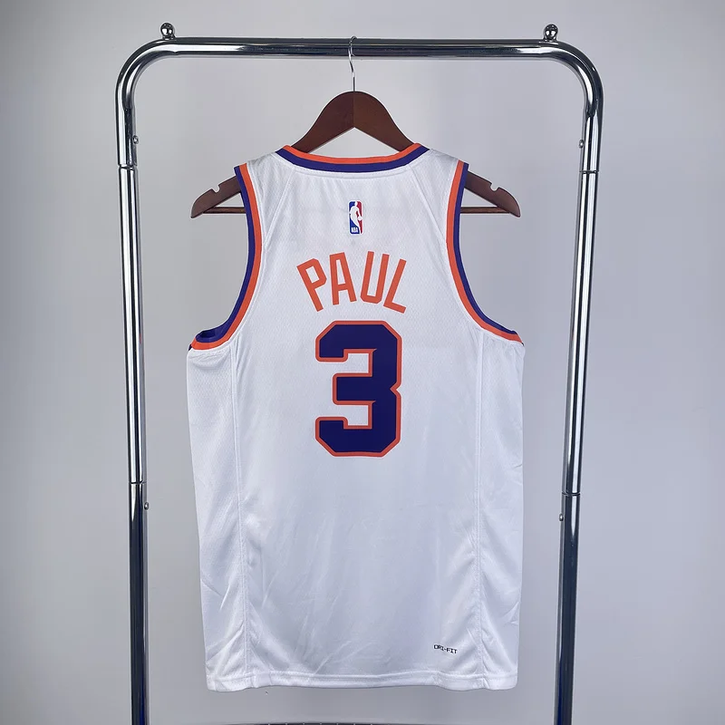 2023 Season NBA Phoenix Suns Basketball jersey White #3 PAUL