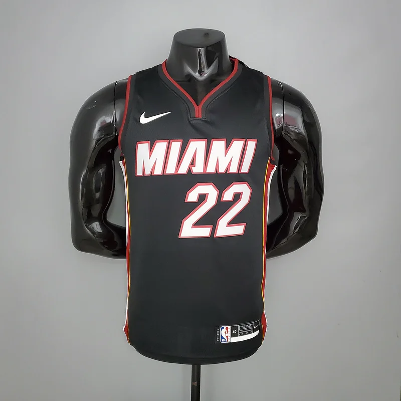 NBA Miami Heat basketball jersey V-neck Black #22 BUTLER