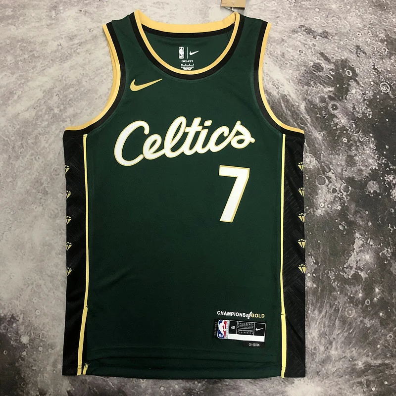 2023 Season NBA Boston Celtics Basketball Jersey city version #7 BROWN