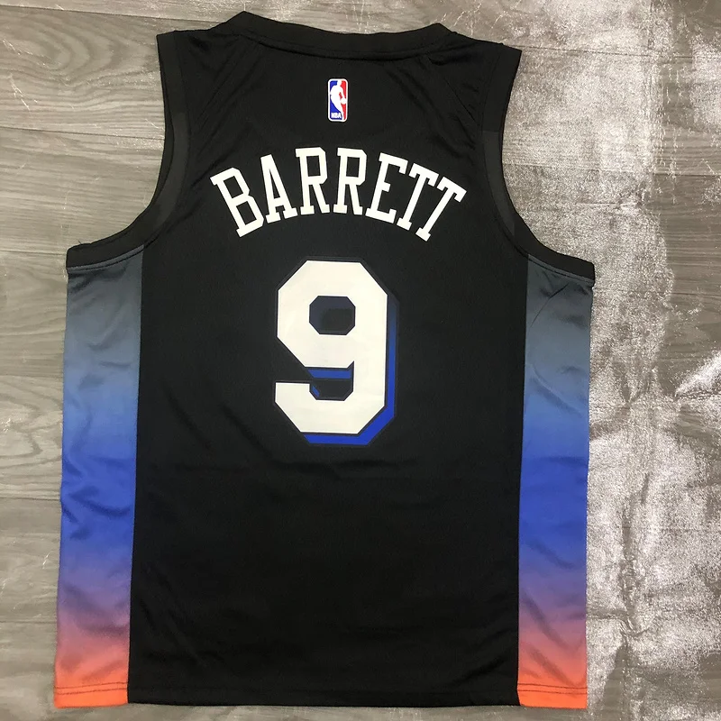 2021 New York Knicks Basketball Jersey city version #9 BARRETT