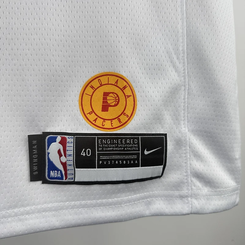 2020 Indiana Pacers Basketball Jersey Retro White #0 HALIBURTON