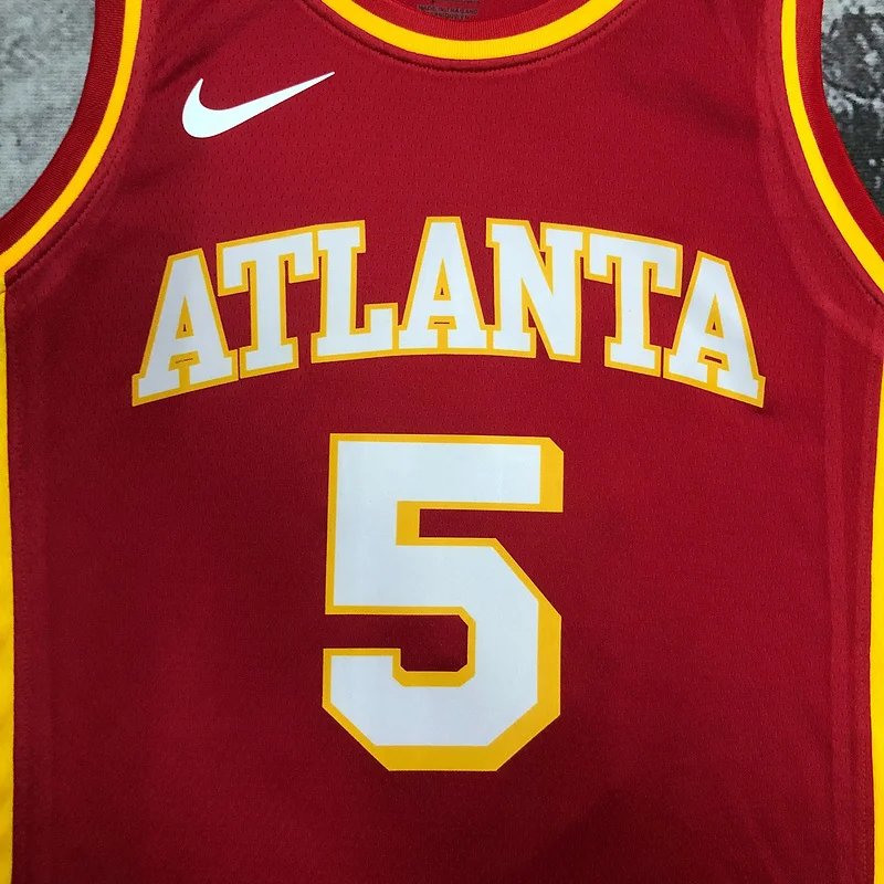 NBA Atlanta Hawks Basketball Jersey Red #5  MURRAY