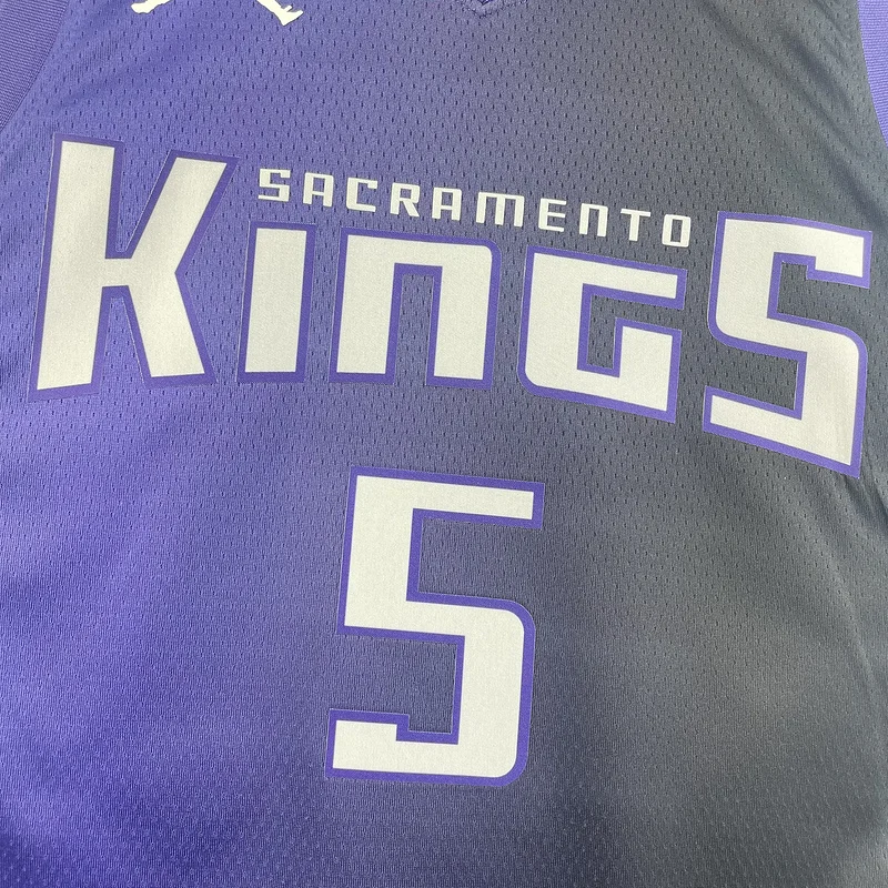 2024 Sacramento Kings Basketball Jersey trapeze limited #5 FOX