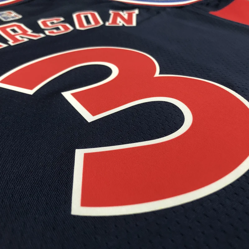 2022 Season NBA Philadelphia 76ers Basketball Jersey city version #3 IVERSON