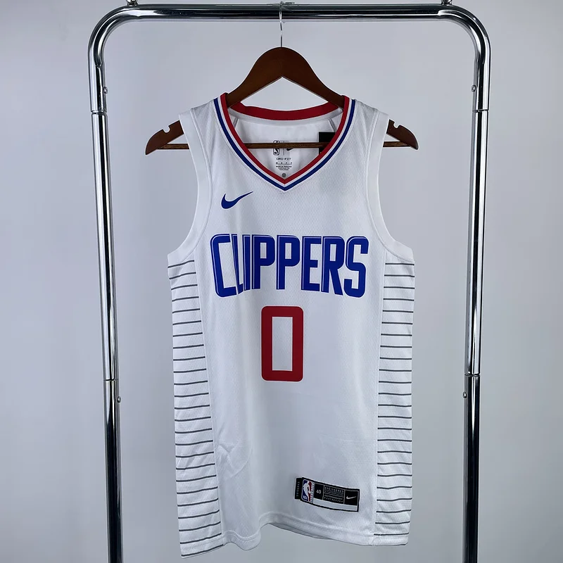 NBA Los Angeles Clippers Basketball jersey   limited   White  #0    WESTBROOK