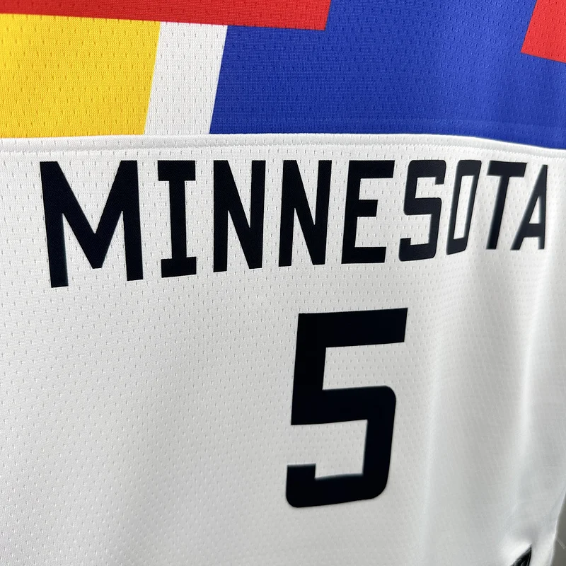 2023 Minnesota Timberwolves Basketball Jersey city version #5 EDWARDS