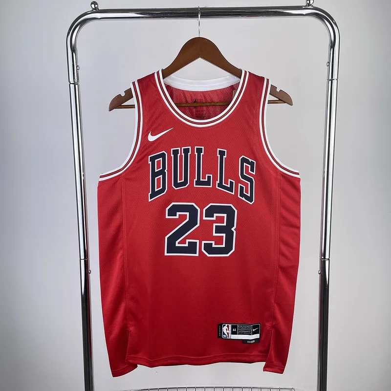 2023 Season NBA Chicago Bulls Basketball jersey red #23 Jordan