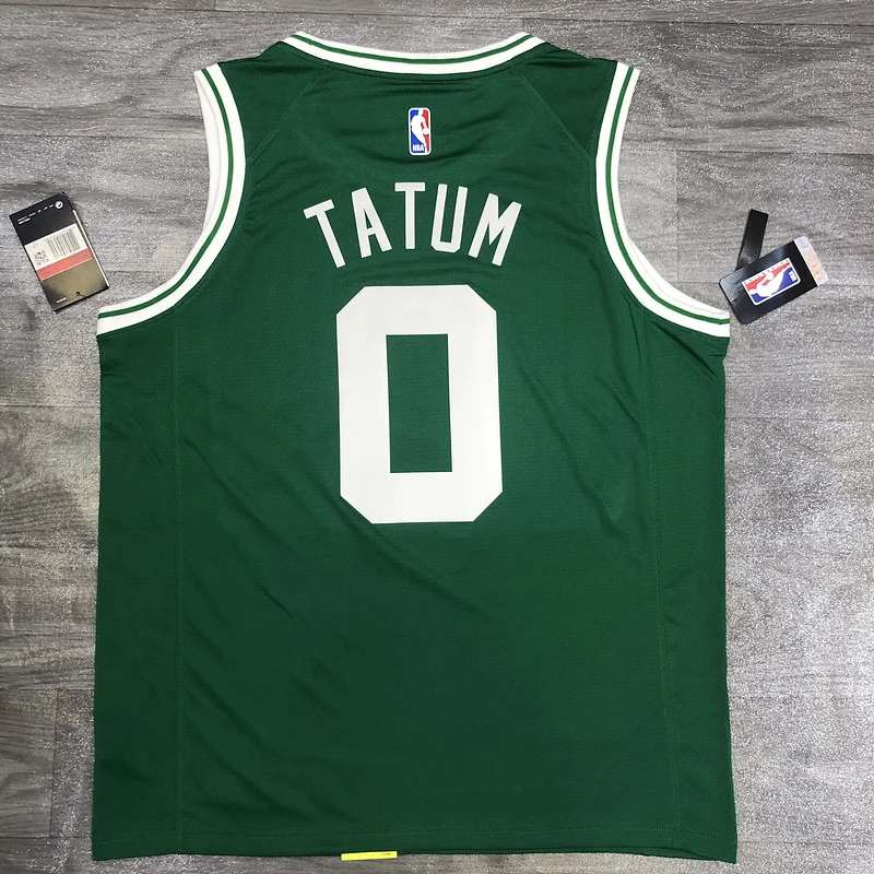 NBA Boston Celtics Basketball Jersey Retro Green #0 TATUM