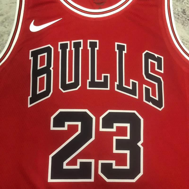 2023 Season NBA Chicago Bulls Basketball jersey red #23 Jordan