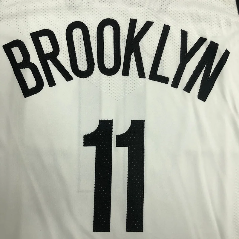 AU Player Version Brooklyn Nets Basketball jersey White #11 IRVING