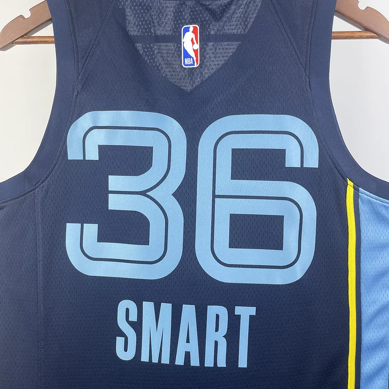 2023 Season NBA Memphis Grizzlies Basketball Jersey Aawy Blue #36 SMART