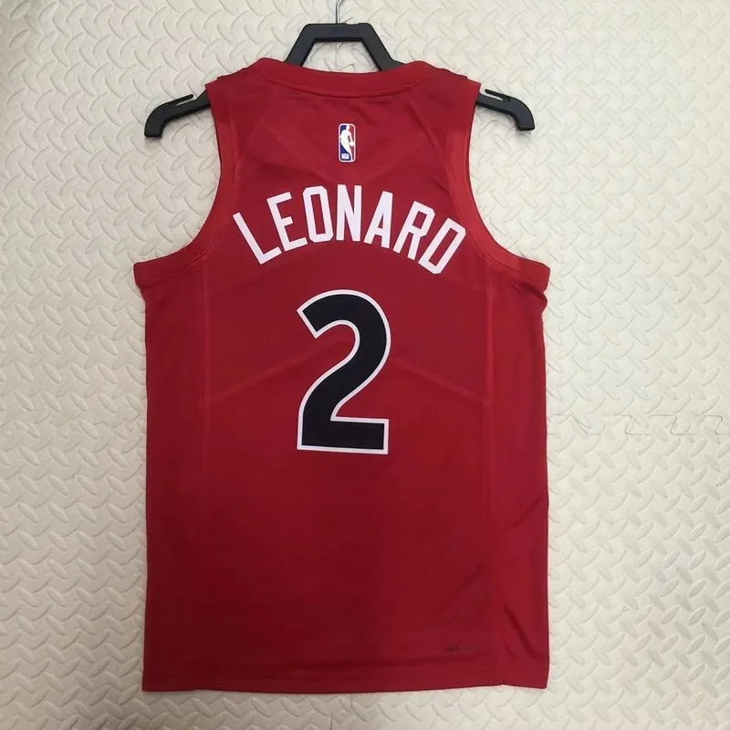 2023 NBA Toronto Raptors Basketball Jersey Aawy Red #2 LEONARD