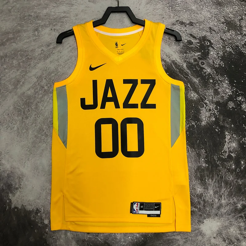 2023 Utah Jazz Basketball Jersey Aawy Yellow #00 CLARKSON