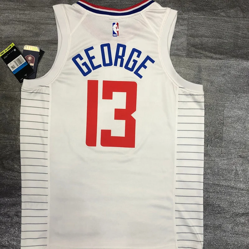 2020 Season NBA Los Angeles Clippers Basketball jersey  limited  White #13   GEORGE