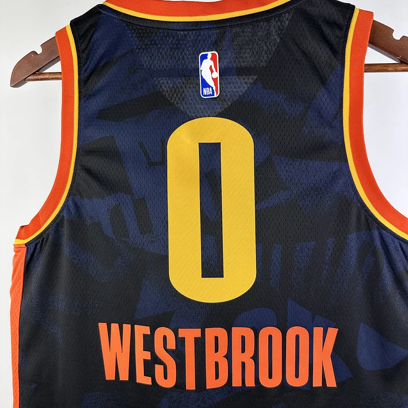 2024 NBA Oklahoma City Thunder Basketball Jersey city version #0 WESTBROOK