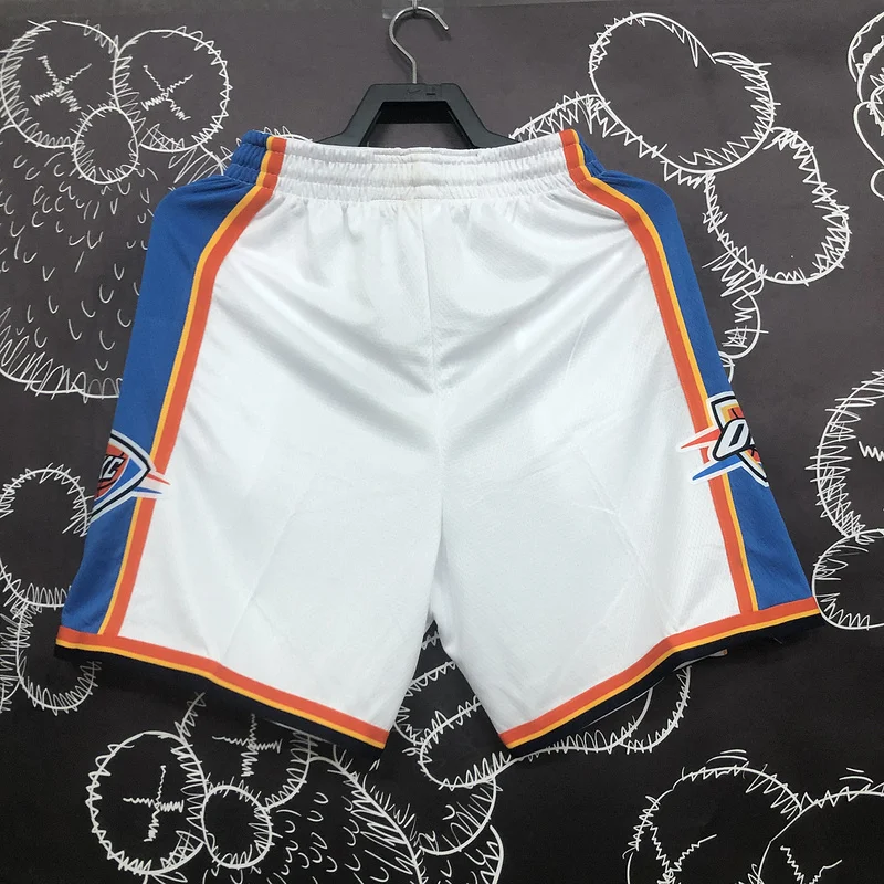 NBA Oklahoma City Thunder Basketball White Shorts