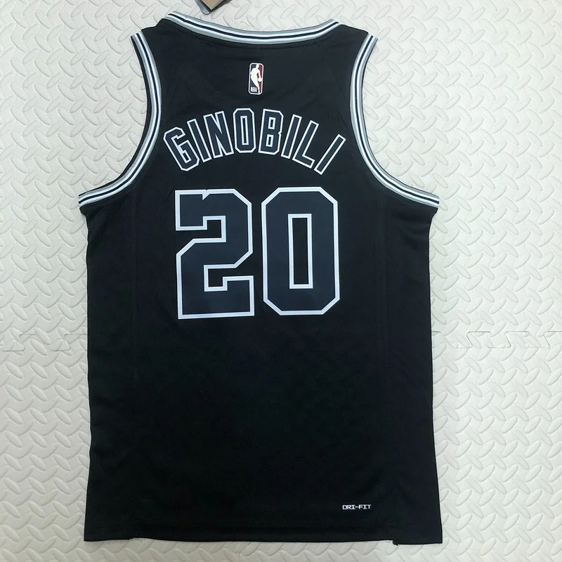 2023 San Antonio Spurs Basketball Jersey Retro #20 GINOBILI