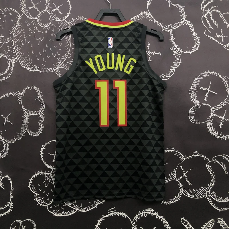 NBA Atlanta Hawks Basketball Jersey black #11 YOUNG