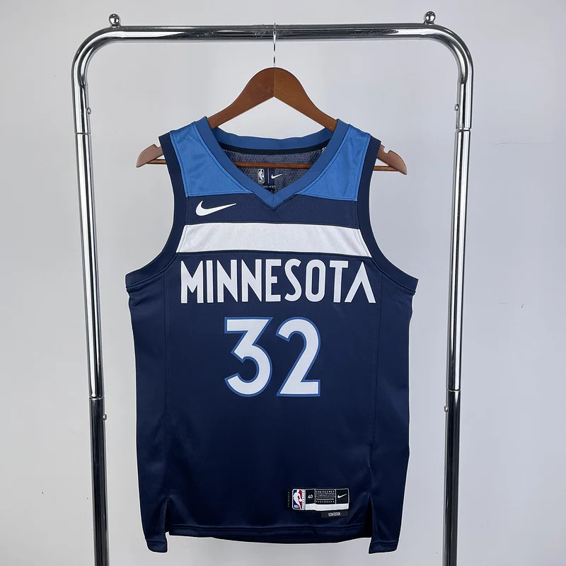 2023 Minnesota Timberwolves Basketball Jersey Aawy Blue #32 TOWNS