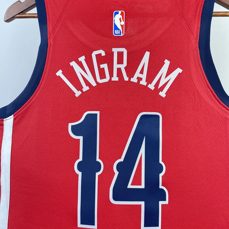 2024 New Orleans Pelicans Basketball jersey   trapeze  limited #14  INGRAM