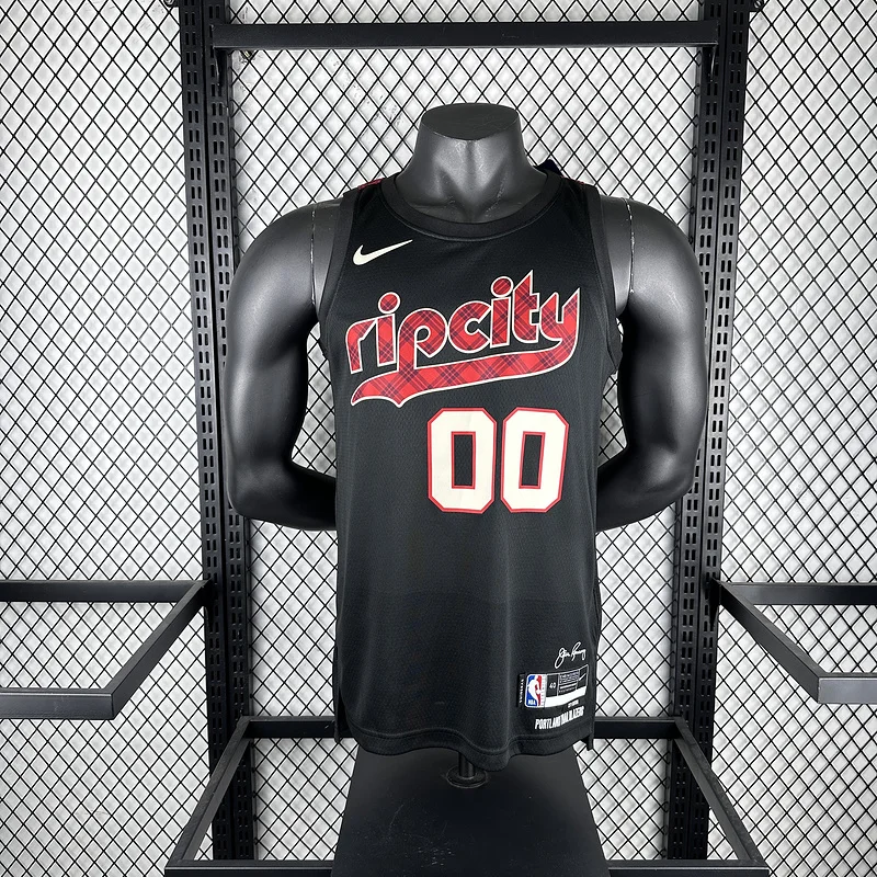 2024  Portland Trail Blazers Basketball Jersey   city version  #00   HENDERSON