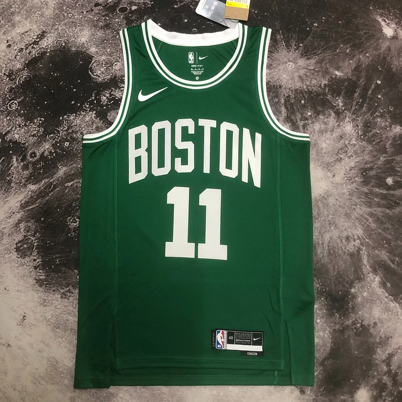 2023 Season NBA Boston Celtics Basketball Jersey Green #11 IRVING