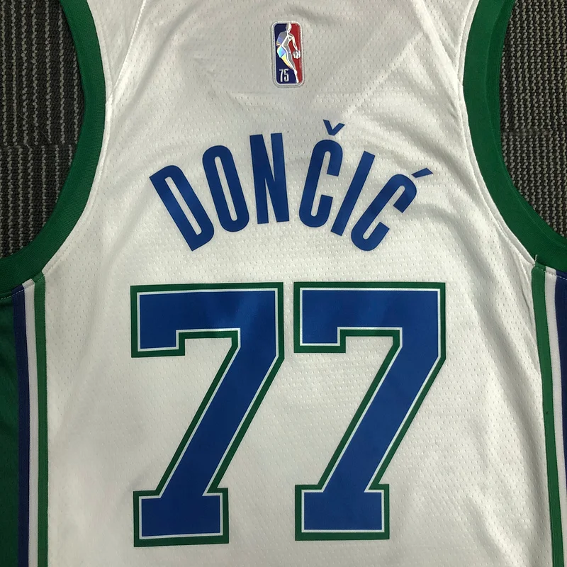 2022 Season NBA Dallas Mavericks basketball jersey city version #77 DONCIC