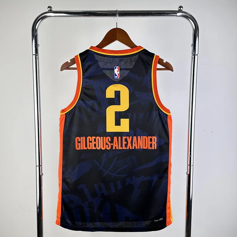 2024 NBA Oklahoma City Thunder Basketball Jersey city version #2 GILGEOUS ALEXANDER