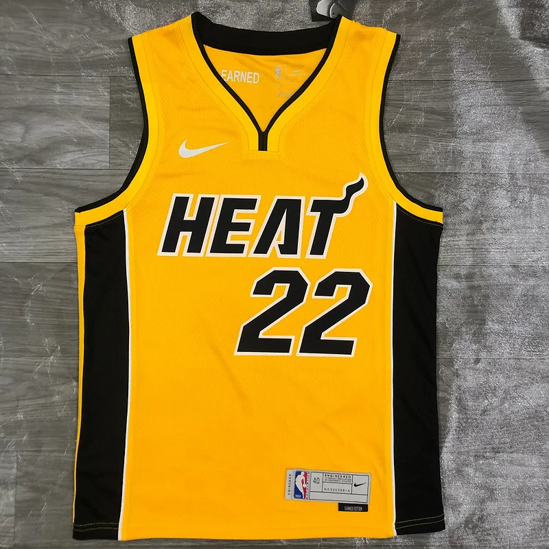 2021 Season NBA Miami Heat basketball jersey bonus edition #22 BUTLER