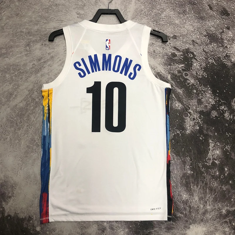 2023 Season Brooklyn Nets Basketball jersey city version #10 SIMMONS