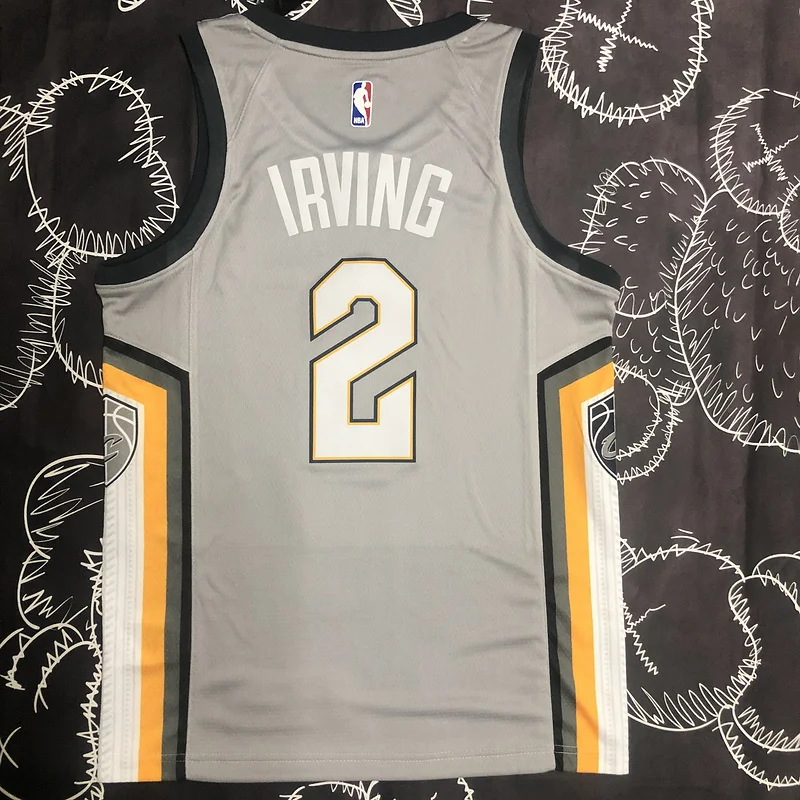 2018 Cleveland Cavaliers Basketball Jersey Gray #2 IRVING