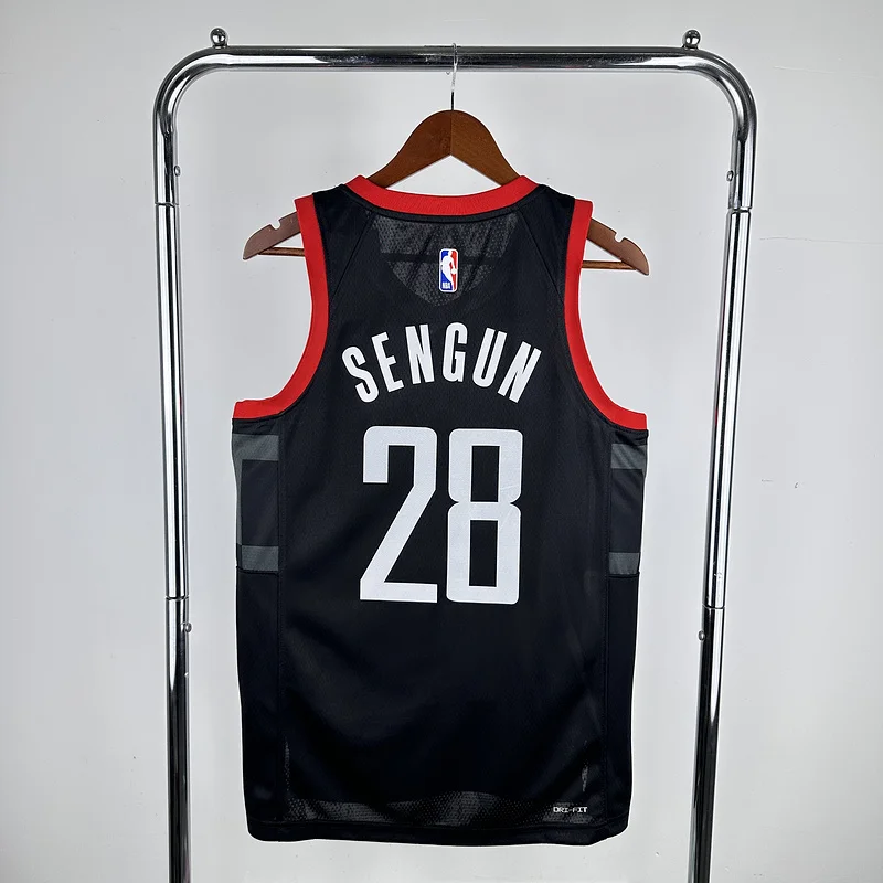 2024 Houston Rockets Basketball Jersey trapeze limited #28 SENGUN