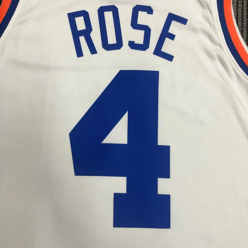 75th anniversary New York Knicks Basketball Jersey Retro #4 ROSE